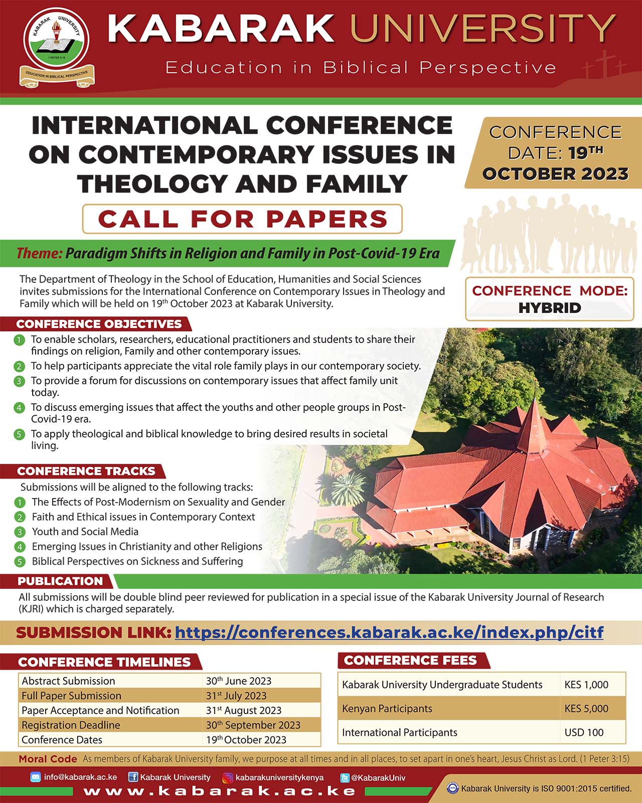 					View 2023: Kabarak International Conference on Contemporary Issues in Theology and Family
				
