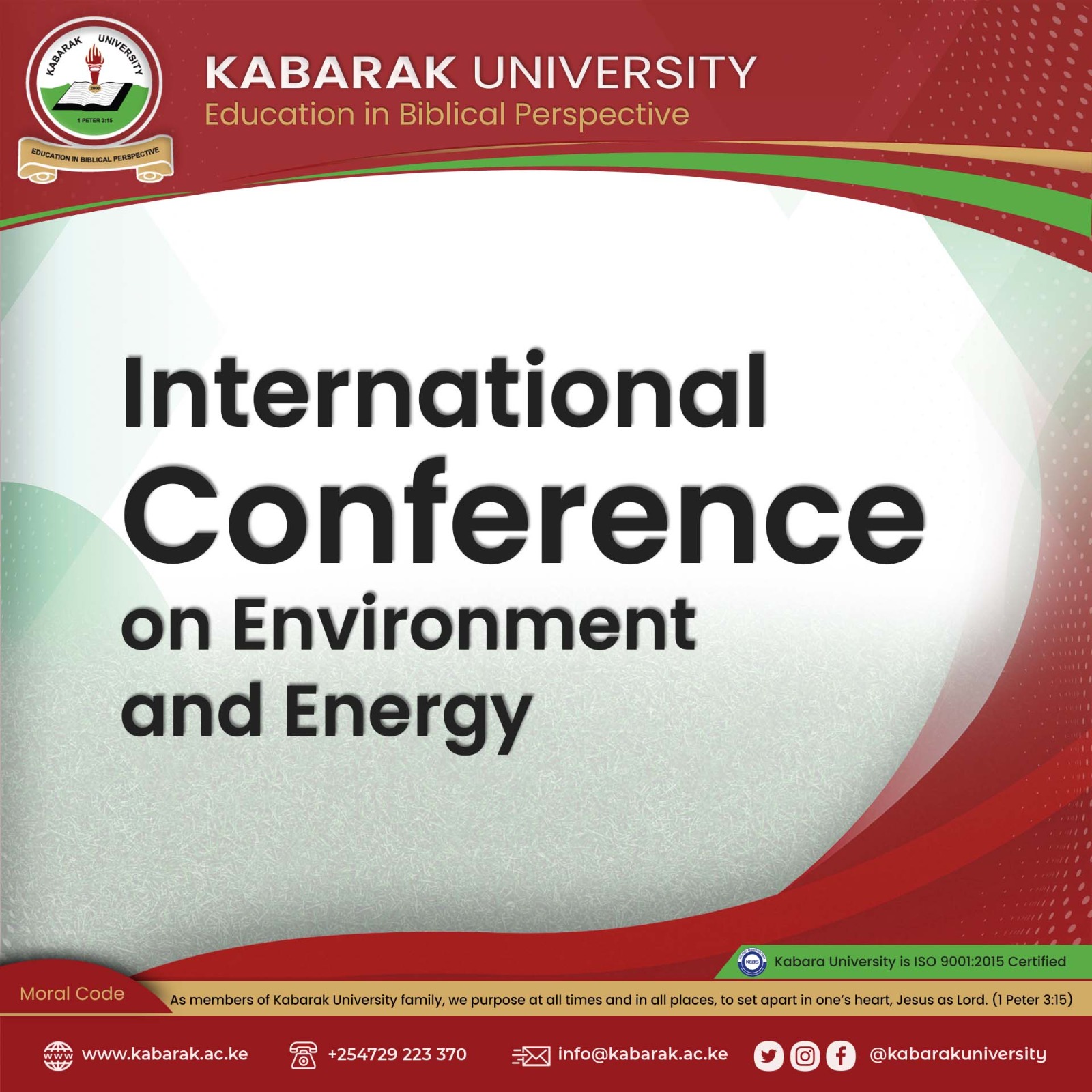 					View 2023: Kabarak International Conference on Environment and Energy
				