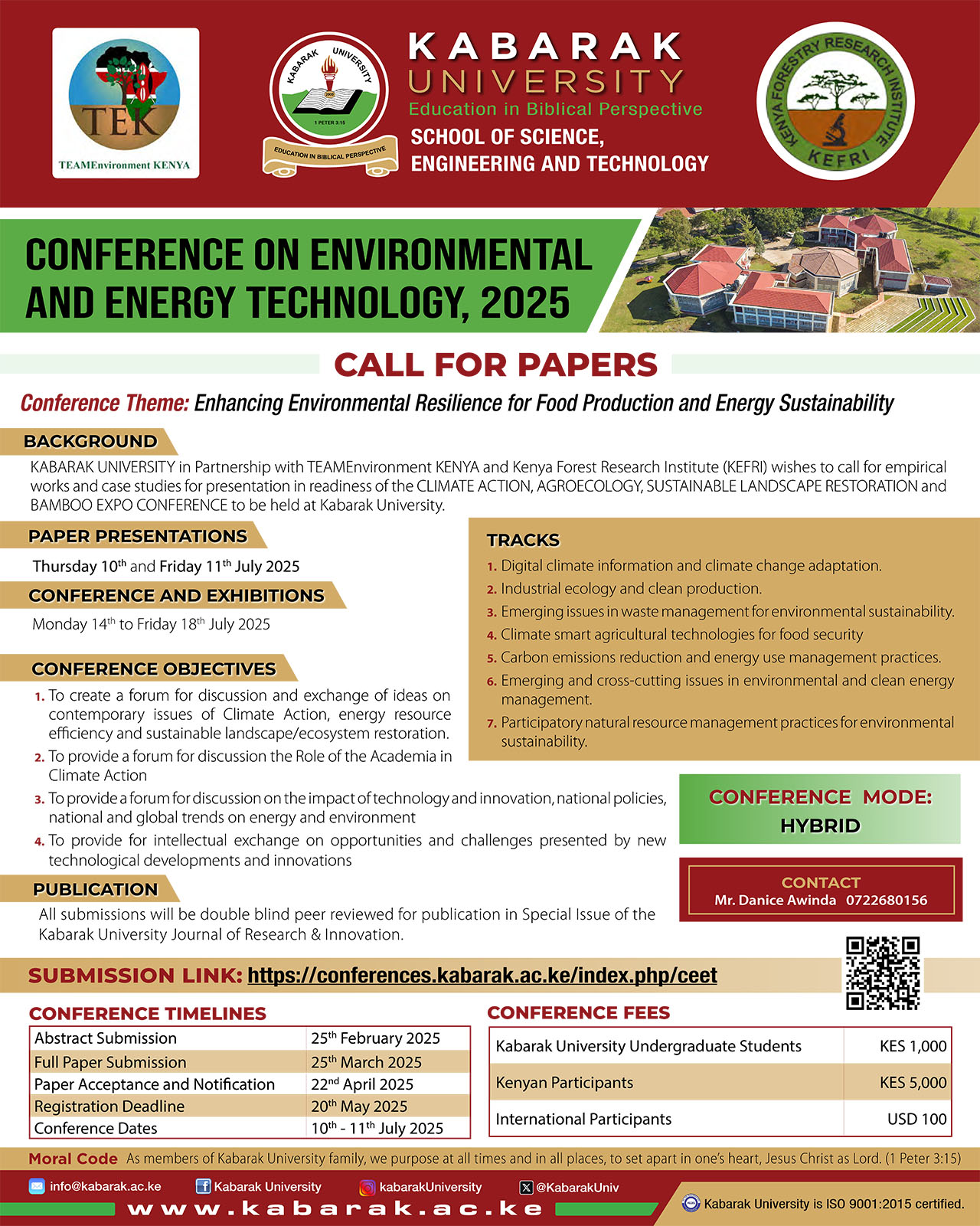 					View 2025: Kabarak International Conference on Environmental and Energy Technology
				