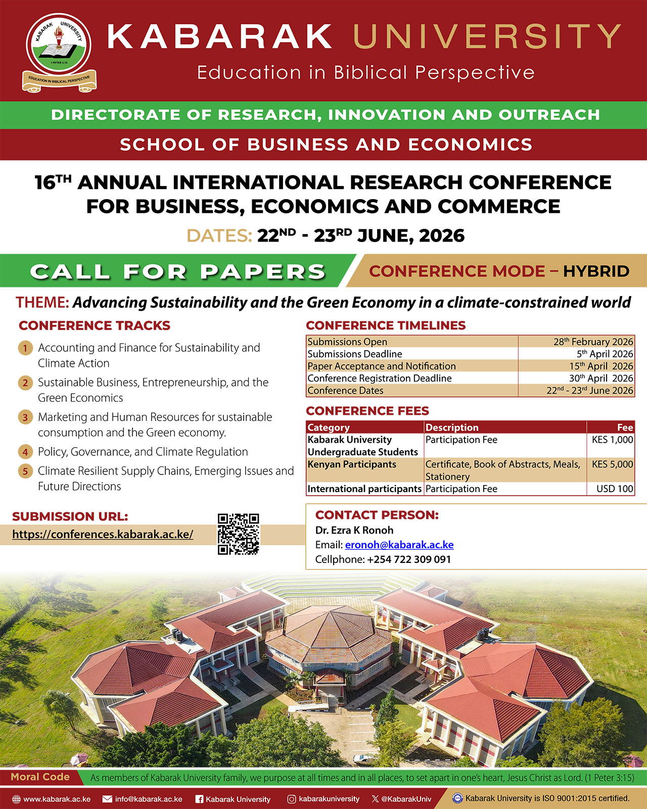 					View 2026: 16th Annual International Research Conference for Business, Economics and Commerce.
				
